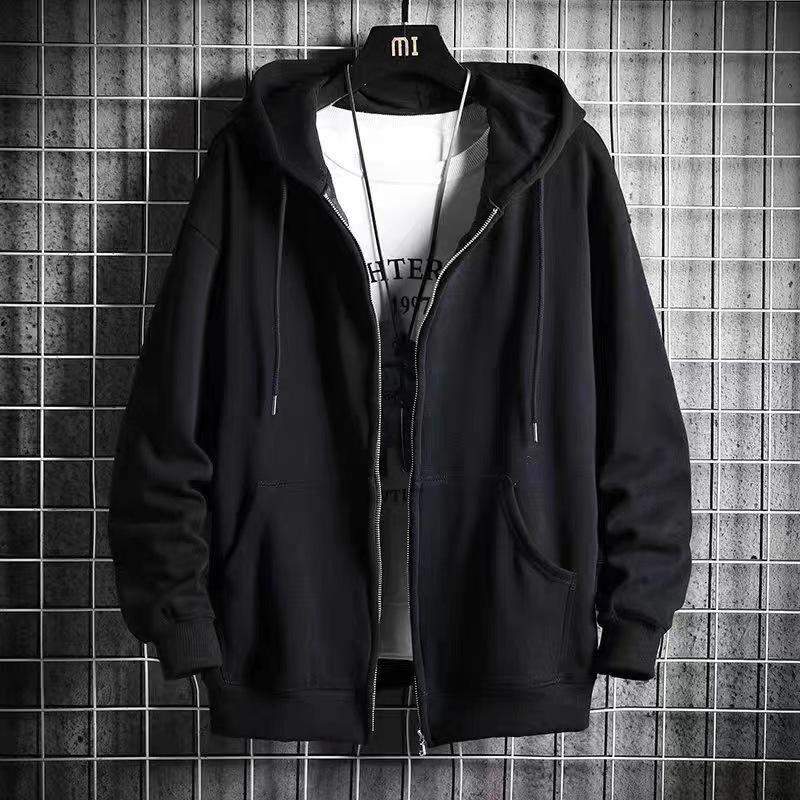 Men's Sweater Spring and Autumn Cardigan Hoodie Loose Jacket Casual Top Men's Winter American Sportswear