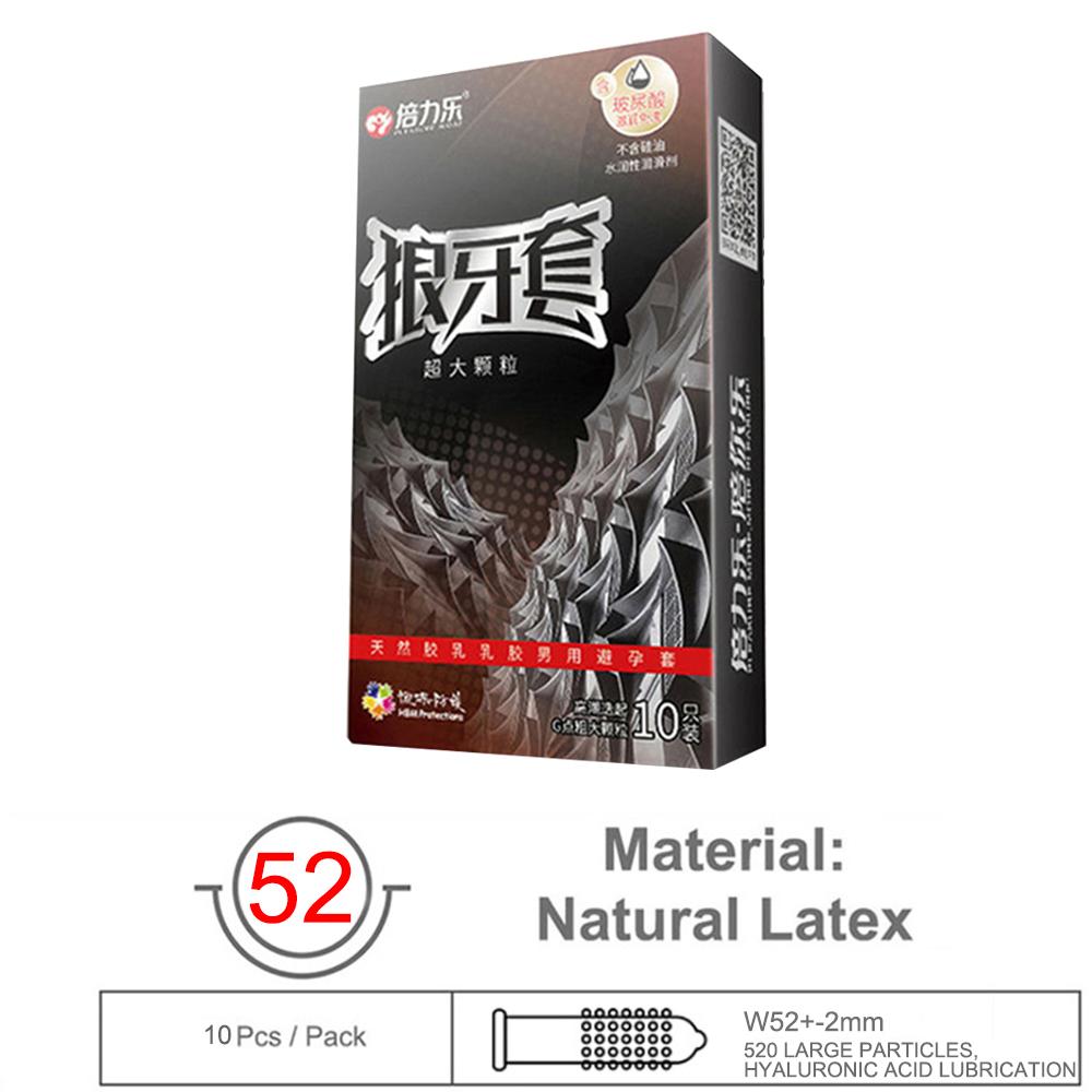 Super Dotted Large Spike Condom  Natural Latex Rubber Condoms For Men Sex Toys Contraception Penis Sleeve