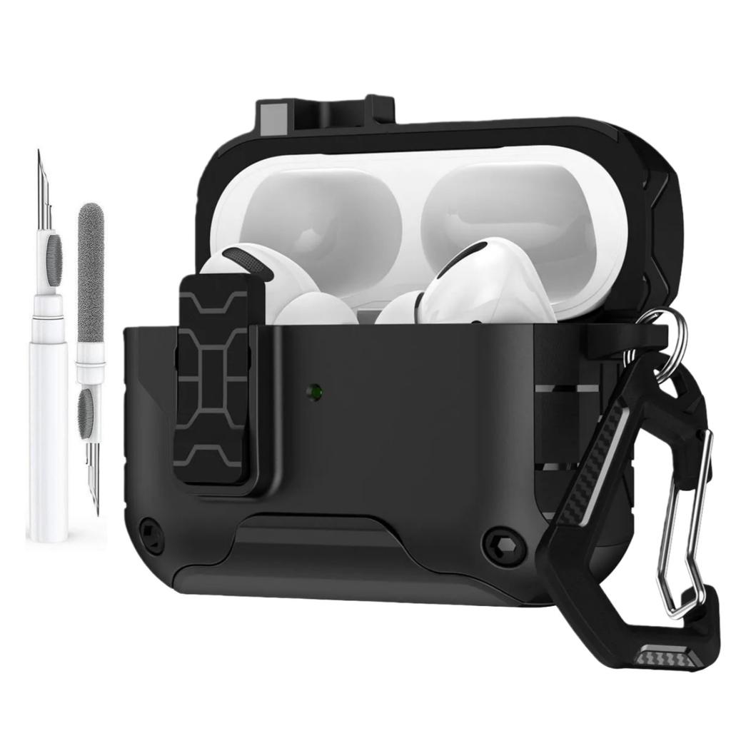 for AirPods Pro 3 Case with Phone Holder For AirPods Pro 3 Case Automatic Magnetic Lock with Cleaning Kit Case for AirPods Pro 3
