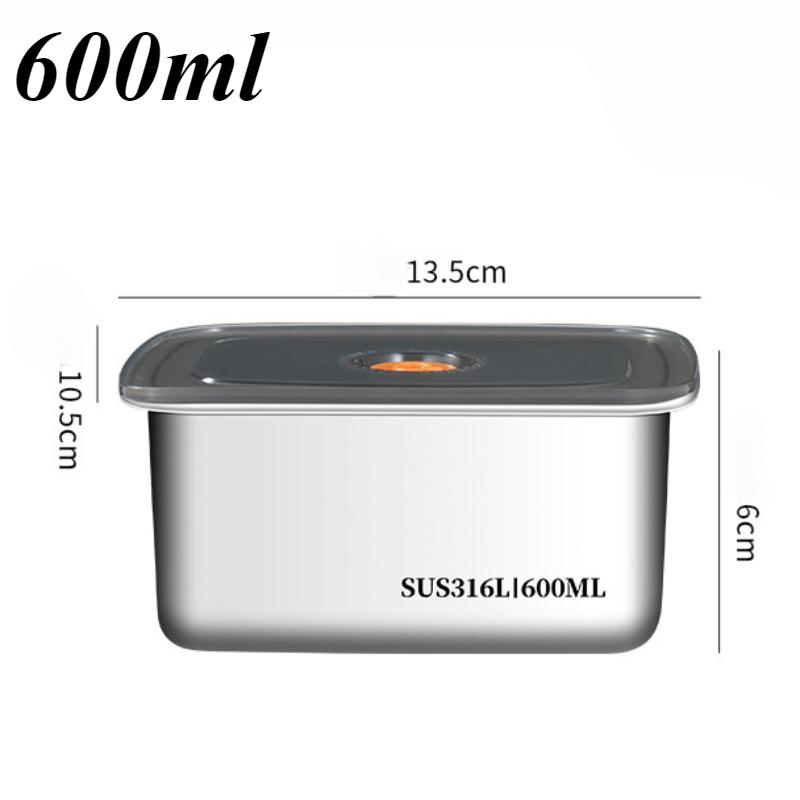 Paslanmaz Çelik Bento Kutusu Sızdırmaz Buzdolabı Dondurucu Saklama Kutusu Mutfak Aksesuarları