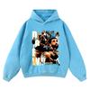Oversized Hooded Cotton Sweatshirt With Batik Print Vintage Streetwear Men Winter Loose Fit
