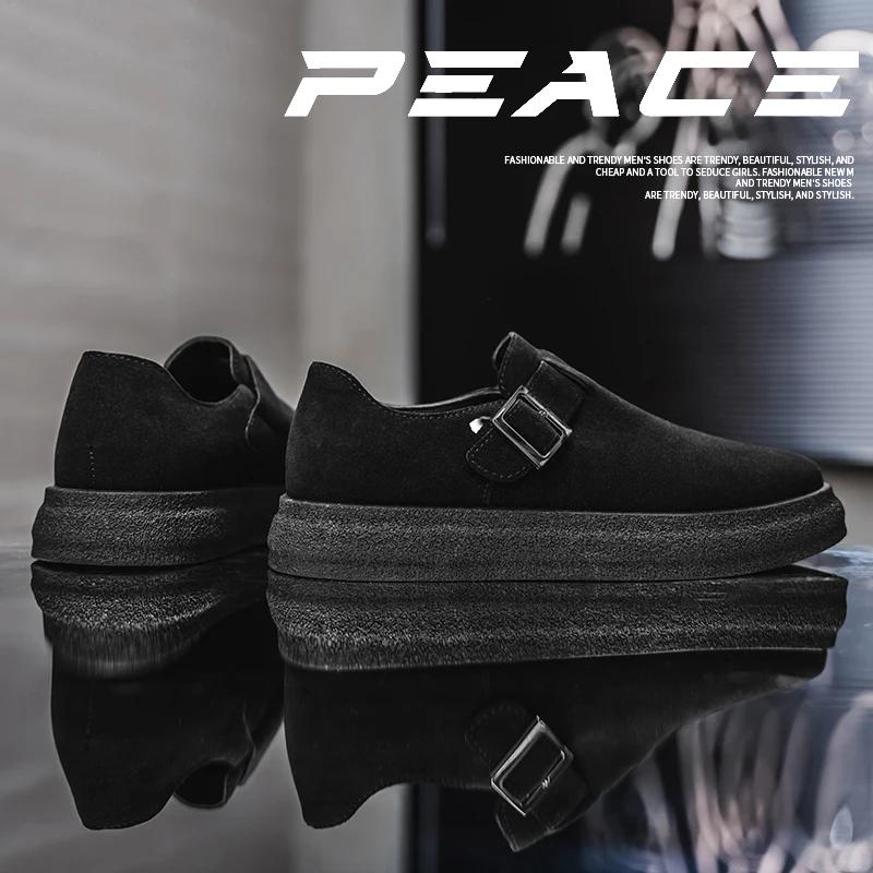 

Модные мужские летние кроссовки 2025 Повседневные спортивные Простые Портативные Тренд Мода Пшеничного цвета Удобные Для скейтбординга 39 чёрный