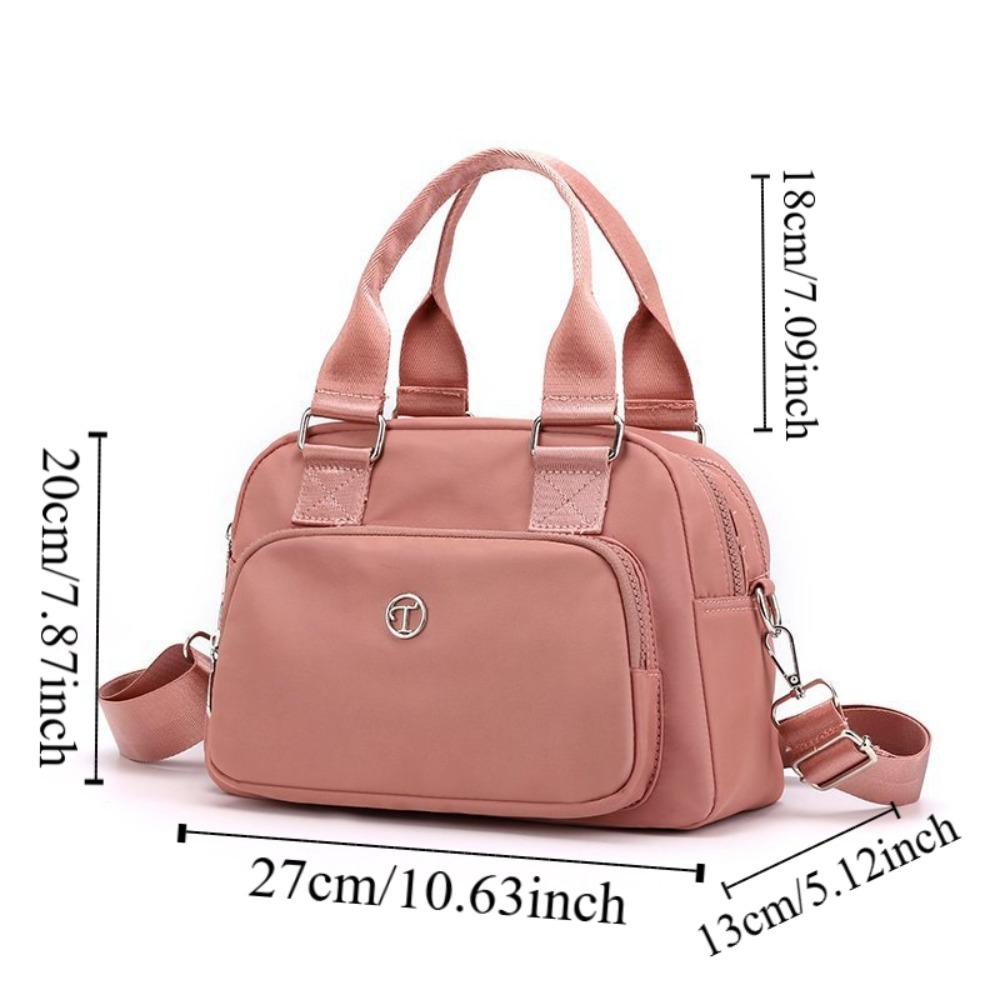 Waterproof Nylon Crossbody Bag Large Capacity Women Handbag Fashion Square Shoulder Bag  Female