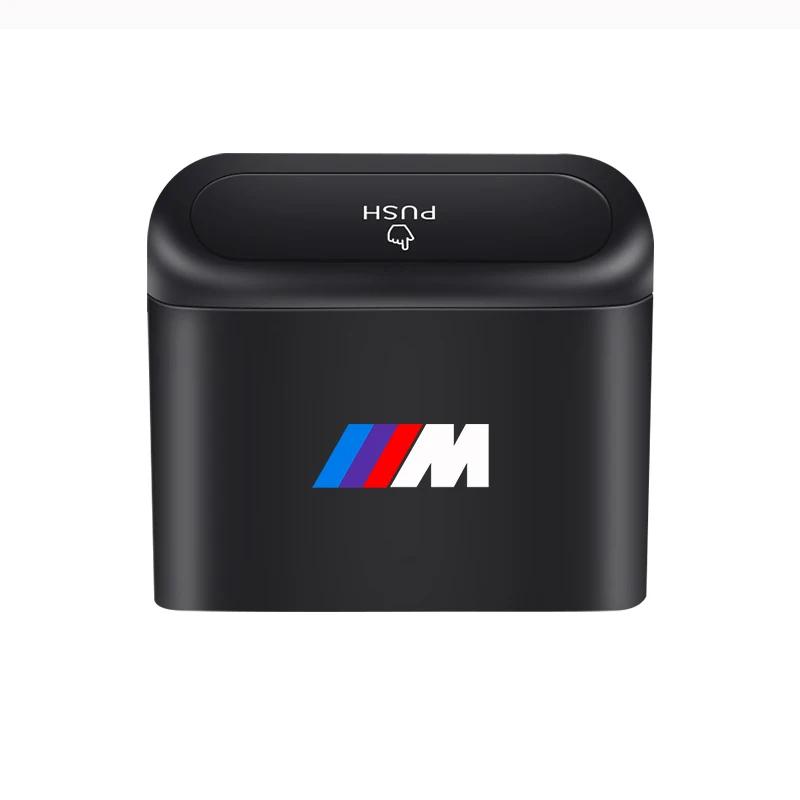 Car Trash Can Portable Hanging Vehicle Garbage Case Car Logo For BMW E34 E46 E39 E38 E90 E60 E36 F30 F30 F10 E92 E38 E91 M3 M5