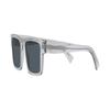 Prada Lens Letter Decoration Injection Molding Rectangular Sunglasses Men's Gray