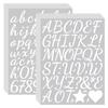1-inch Letter Sticker Bright Film Handwriting Set Stationery Toy Reader Kindle Decorative Alphanumeric Stickers