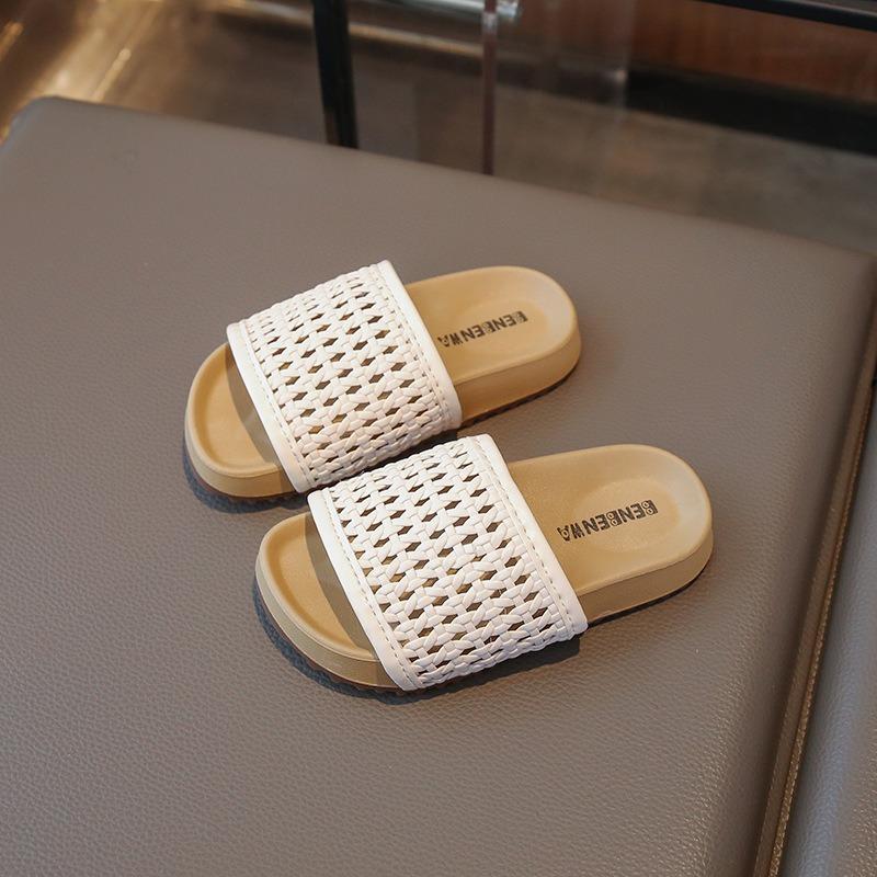 

Детские уличные шлепанцы | Плетеные открытые пляжные сандалии, Повседневные шлепанцы для малышей и детей, Повседневная детская обувь 26 белый