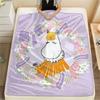 Moomin2 Flannel Blanket, High quality Comfortable for All Seasons, Home Decor, Warmth and Comfort