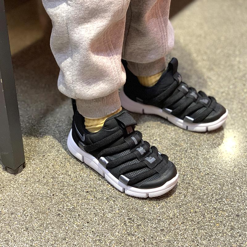 Nike Novice EP Mid top Sports Casual Shoes Black White Children Aged 3 7 Years Old BV0009-001
