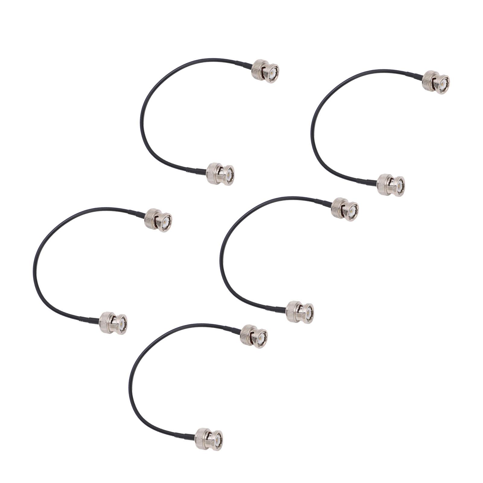 

5PCS BNC Male to Male Head Cable BNC‑JJ Q9 Connector Power Coaxial Cable TFL‑RG58‑18 50 Ohm