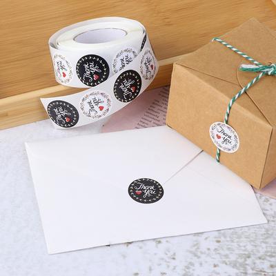 500 st Tack-klistermärken Förslutningsetiketter Scrapbooking Kuvert Förslutningsklistermärken