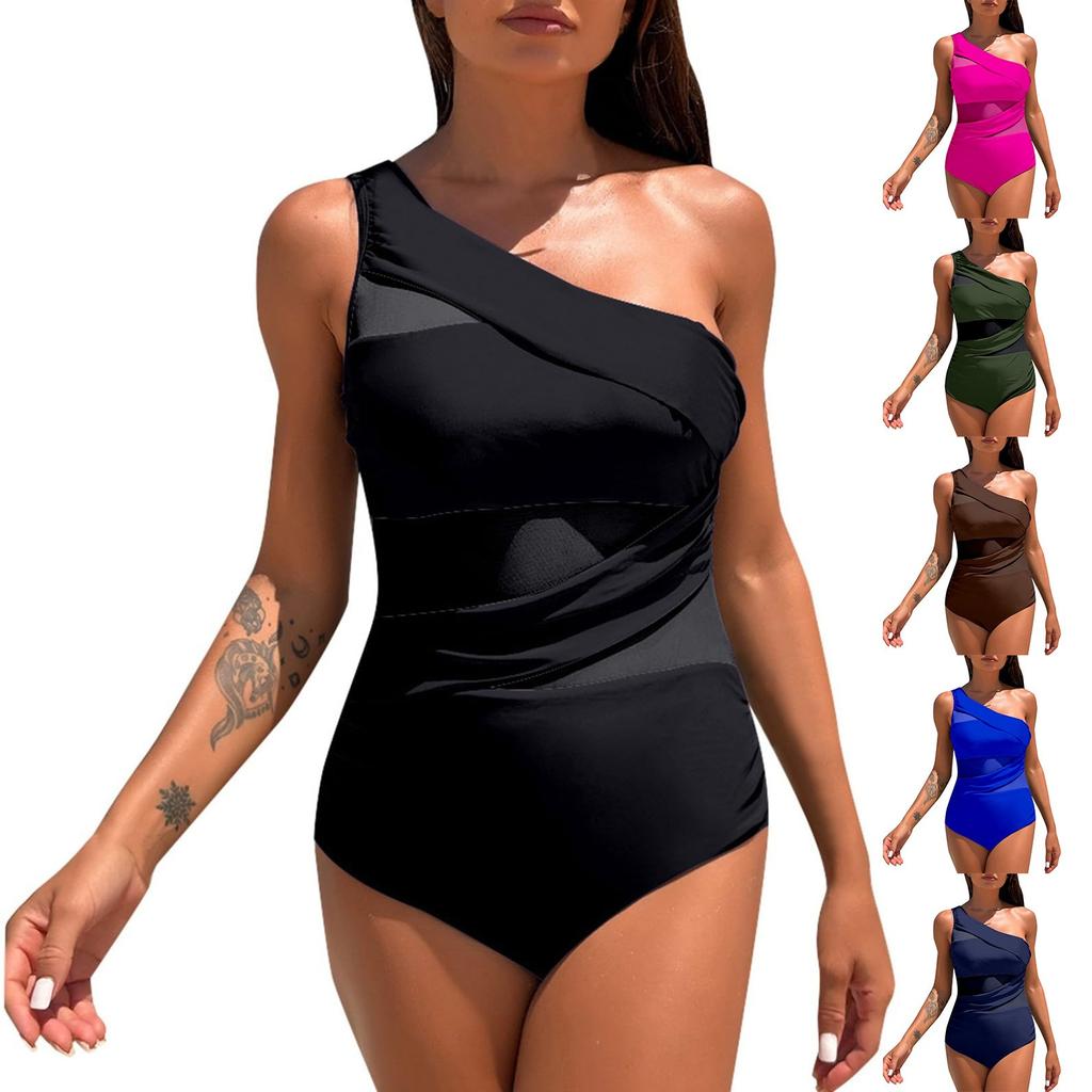 Women's Solid Swimwear Sense Bikini With Chest Pad No Steel Bra Swimwear