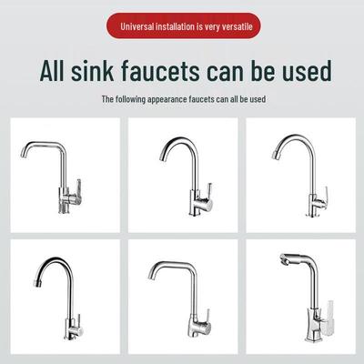 Universal Kitchen Faucet Extender: Anti-Splash, Water-Saving Sink Booster.