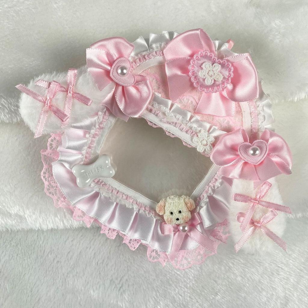 Taschenanhänger Ita-Taschenzubehör Idol-Foto-Displaykarten-Schutz Itabag-Dekoration Kartenhalter Spitze Hund Y2K-Zubehör Cute Core