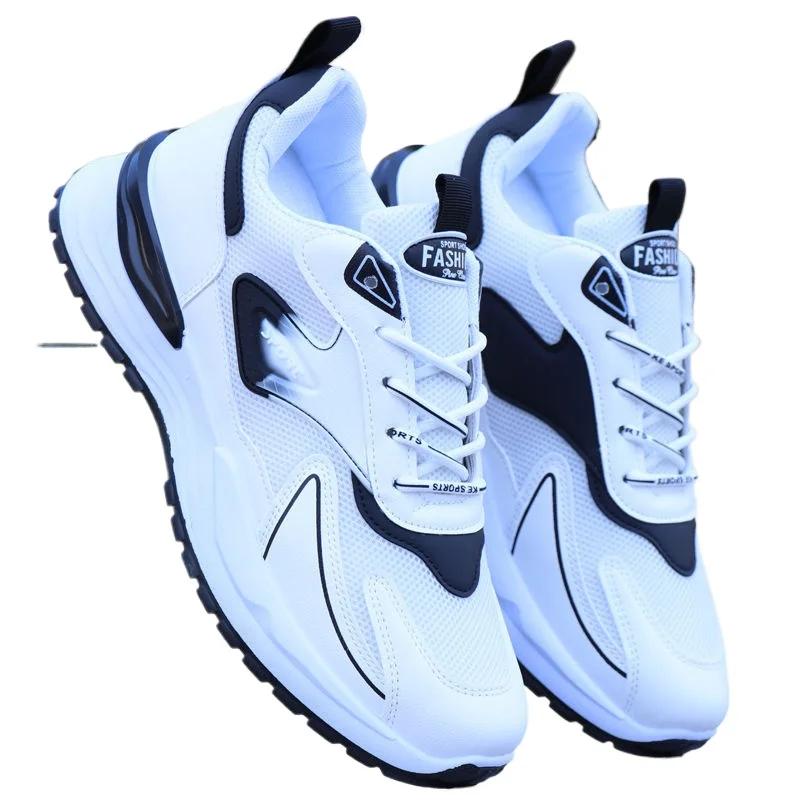 Men's Running Shoes Autumn New Breathable Mesh Casual Shoes Lace Fashion Thick Bottom Comfort Sports Shoes Zapatos Para Hombres