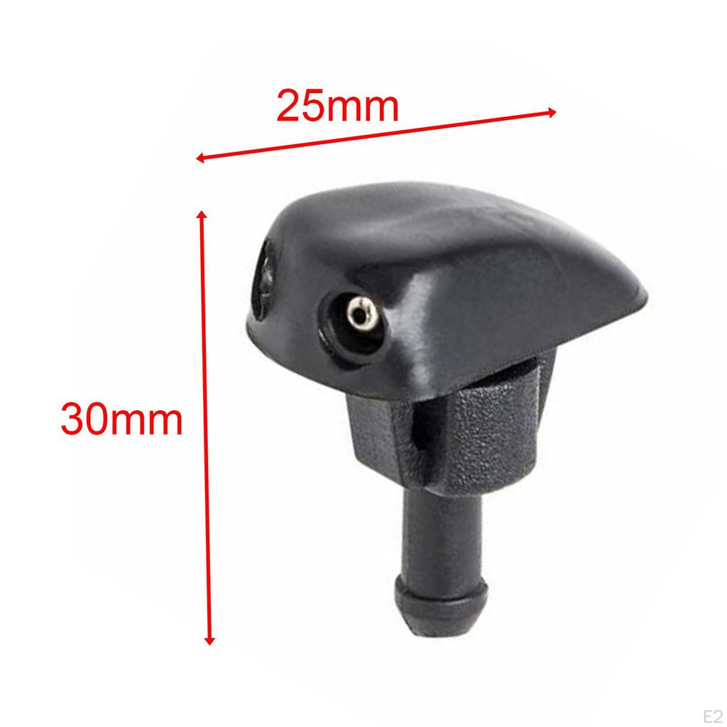 2Pcs Car Window Spray Nozzles, Windshield Wiper Washer Replacement Parts Universal