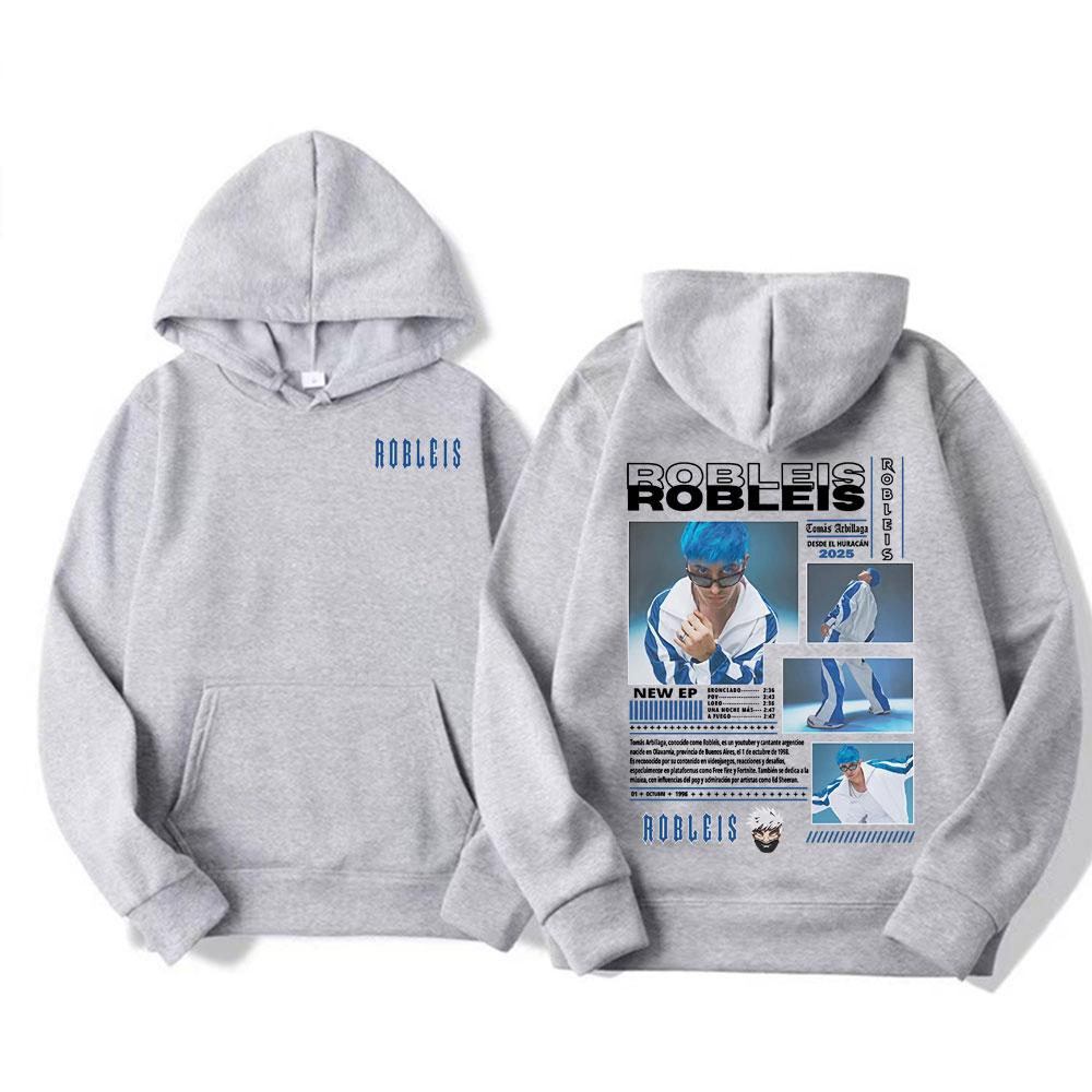 Rapper Robleis Album Tour 2025 Merch Hoodie Men's Clothing Fashion Aesthetic Sweatshirt Male Casual Comfort High Quality Hoodies