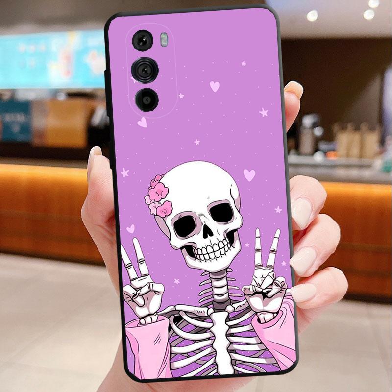 

Чехол для телефона Motorola Edge 50 40 Pro 60 50 40 30 Ultra Neo Fusion Moto G Play G Stylus G Power G Skeleton Art Moto G 2025