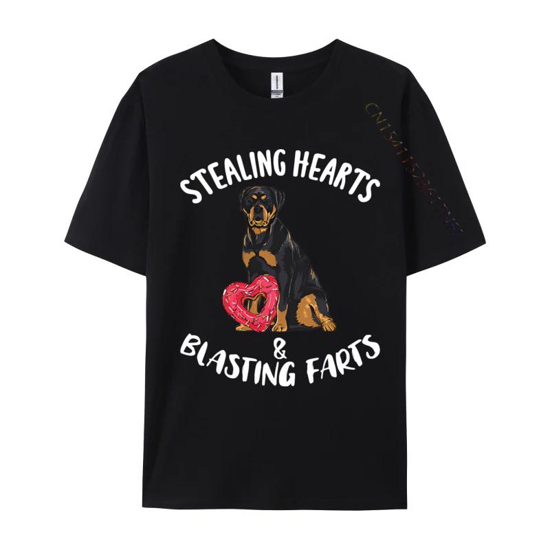 Stealing Hearts Blasting Farts Rottweiler Tshirt Tee Shirt Oversized Cotton Unisex Camisas Tops Harajuku