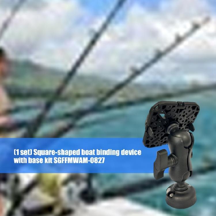 Fish Finder Mount Plate Rotating Fish Finder Supporter 360 Degree Swivels Base Mount Marine Kayak Fish Finder Mount Base