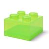 LEGO Storage Brick 4 Toy Constructor Set 5.7L Light Green/Translucent