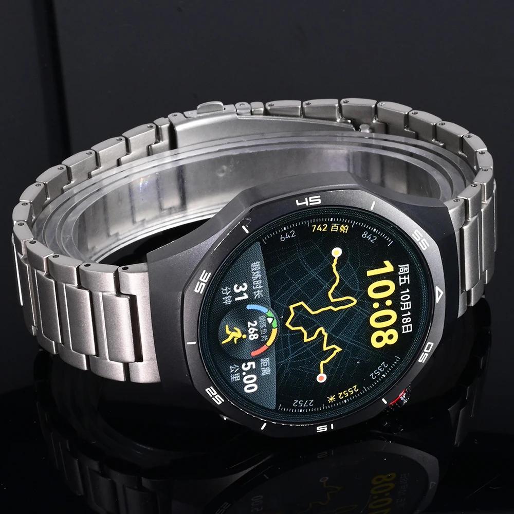 MEN Titanium Strap for Huawei GT 5 Pro GT5 GT4 GT3 46mm Luxury 22mm Titanium Band for OPPO Watch X2 Oneplus Watch 2 2R Wristband