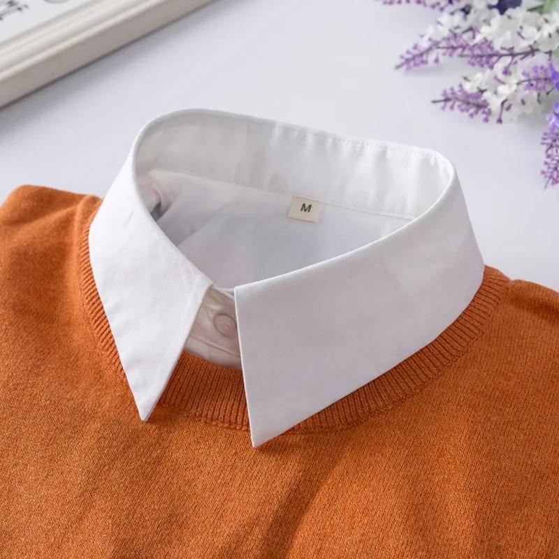 L Size Fake Collar for Women Shirt Sweater Detachable Collar False Collar Lapel Blouse Tops Faux Col Neckwear Nep Kraagje