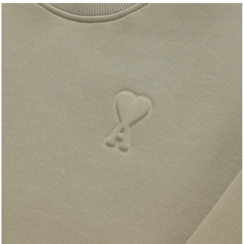 Ami Usw025 749 317 Ami De C Ur Embossed Heart Logo publiC Sweatshirt