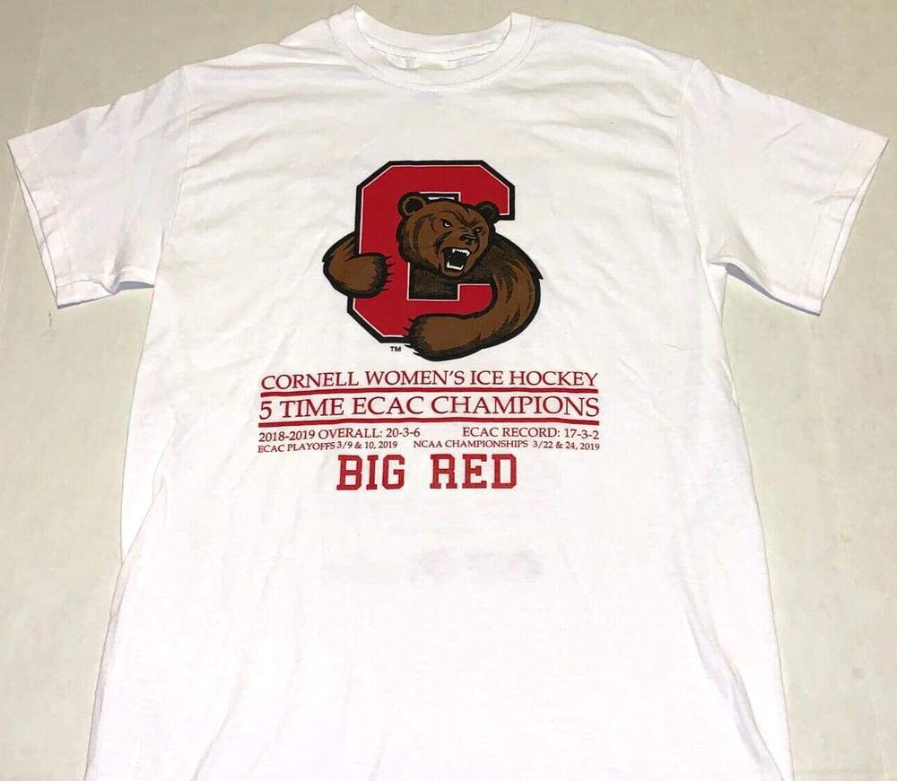 

Cornell University Big Red Women s Ice Hockey Champions T-Shirt New! Men s SMALL Unisex T-Shirt M