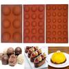 Runde Kuchenform, Halbkugel, Silikon für Schokolade, Dessertform, DIY Dekoration Keks, Zufällige Farbe