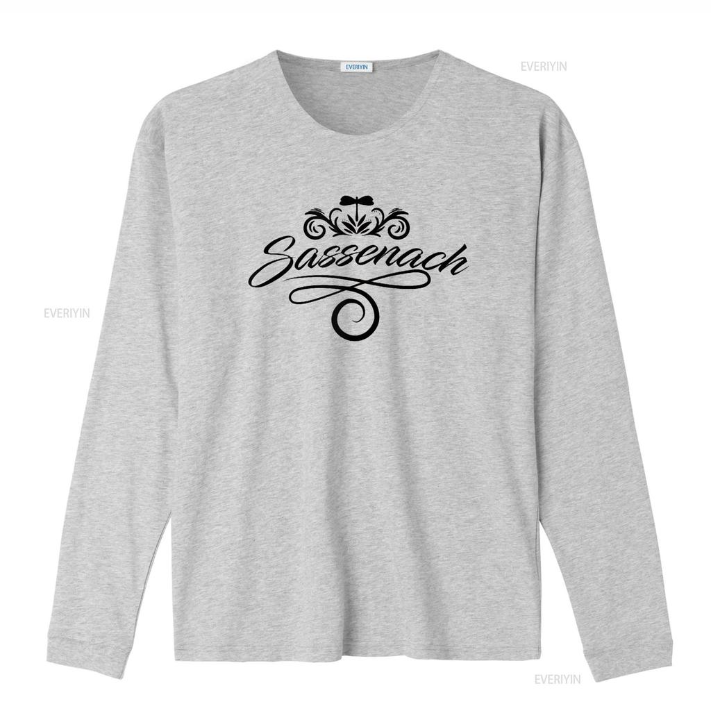 Womens Sassenach Outlander Flourish Dragonfly Black T Shirt Vintage Washed Streetwear Homme Designer Clothes Soft Stylish
