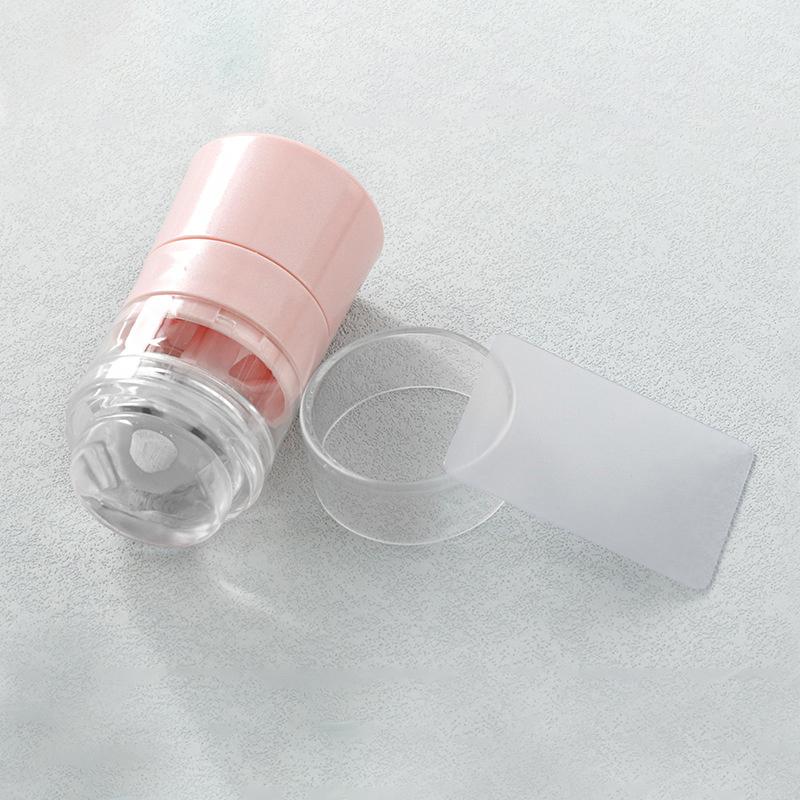 Rotatable Nails Art Stamping Plates Variable Pattern Size Silicone Fingertip Printing French Nail Seal Stamper Scraper Accessor
