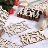 10PcsWooden Crafts Mother's or Father's Day Gift Decoration Hangs for Wall Door Holiday Family Surprise Birthday Party Ornaments