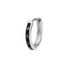 Silver Plated Men's Trendy Stud Earrings - Bad Boy Style Hoops Jewelry