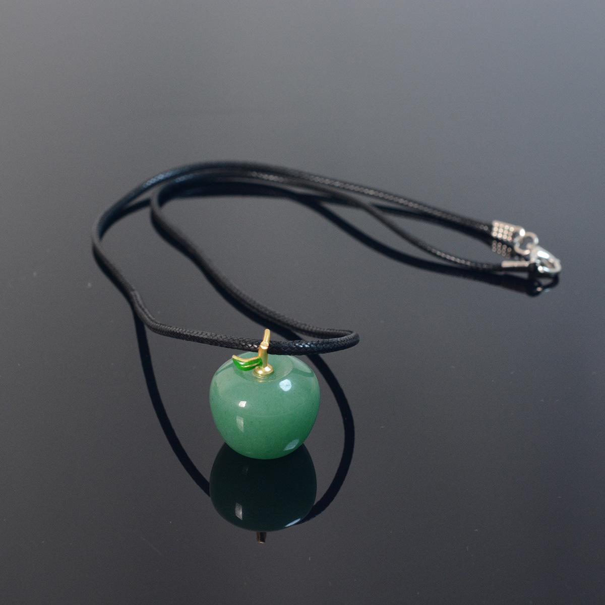 Natural Dongling Jade Green Apple Pendant - New Selection