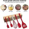 5-Piece Silicone Kitchen Utensil Set, Non-Stick Heat-Resistant Baking & Cooking Tools with Whisk