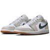Air Jordan 1 Low Georgetown Men Sneakers White Neutral-Grey Gum-Medium-Brown 553558-146