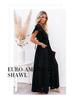 Solid Color Beach Cover-Up Long Dress with Sun Protection