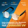 Inteligentne okulary z Bluetooth, audio, tłumaczeniem w czasie rzeczywistym i ochroną UV