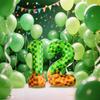 40 Inch Giant Mosaic Green Pixel Miner Theme Number Foil Balloons Number 0-9 Balloons Party Balloons Birthday Party