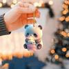 2d Acrylic Playful Bear Hanging Charm For Car Interior Accessory Travel Ring Key