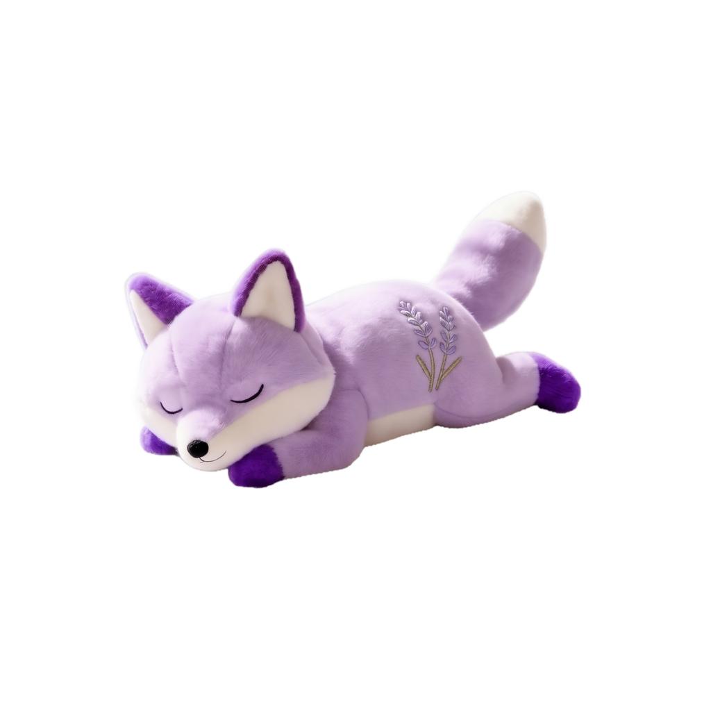Purple Plush Stuffed Animal - Soft Cute Fuzzy Plushie for Kids, Girls, Boys, Collectible Bedroom Shelf Decor and Gift