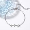 Stainless Steel Animal Letter Star Bracelet - Unisex Fashion Accessory