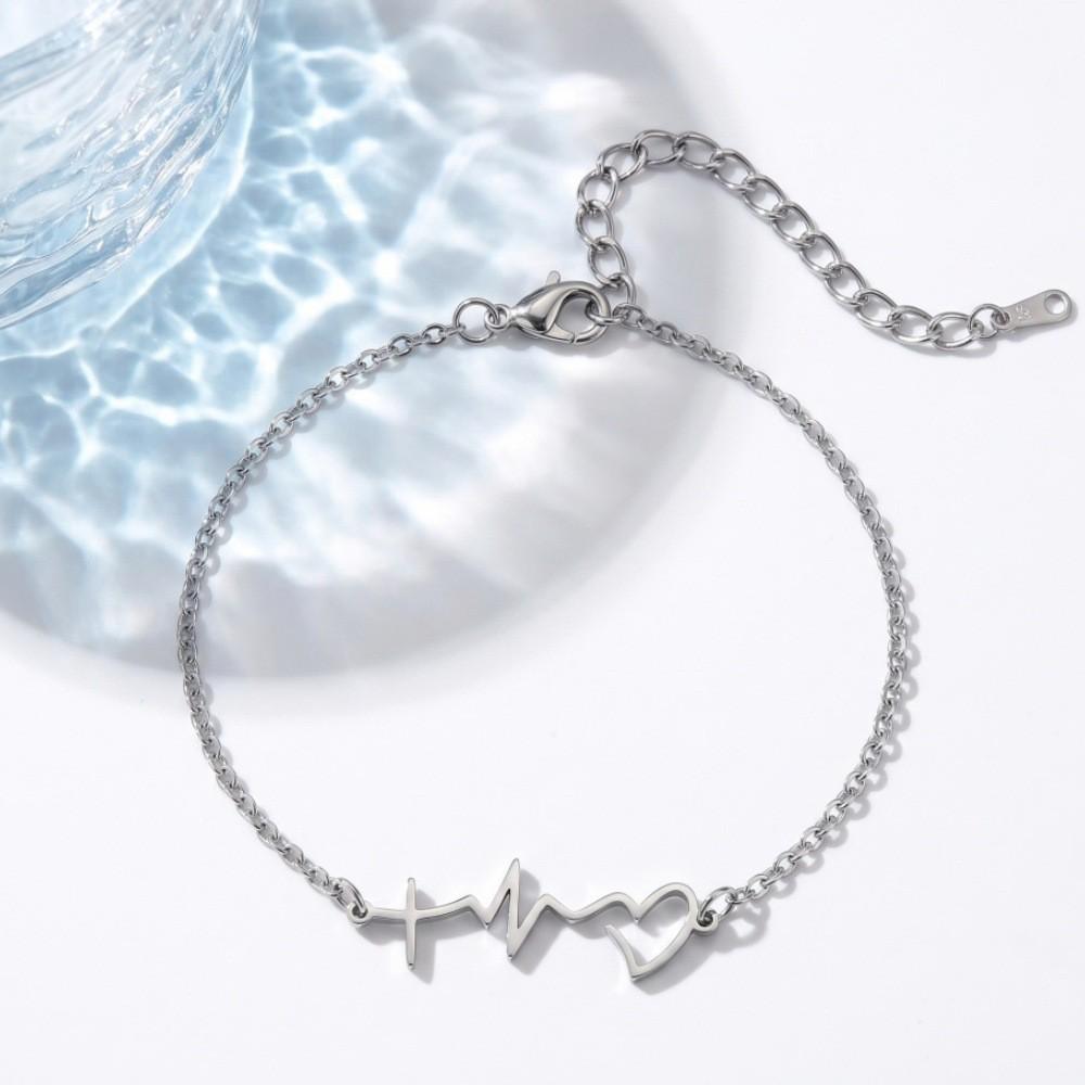 Stainless Steel Animal Letter Star Bracelet - Unisex Fashion Accessory