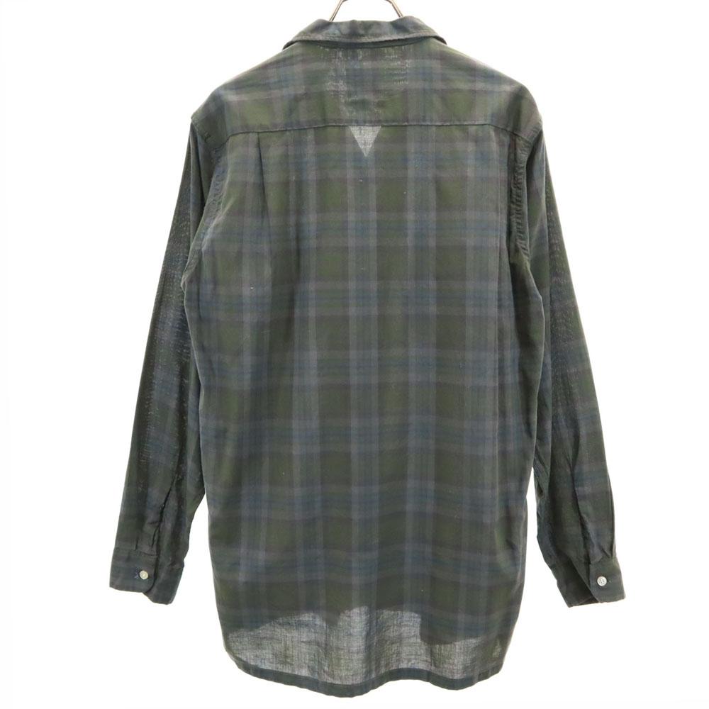 PENNEYS 60s Towncraft Vintage Open Collar Check Pattern Long Sleeve Open Collar Shirt Men's Used