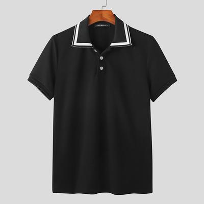 Letné pánske polo topy s krátkymi rukávmi pre módne ležérne oblečenie