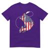 Bass Fishing Fish American Flag Patriotic Fourth Of July Tshirt