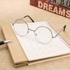 Round Optical Myopia Glasses Frame Women Men Fashion Vintage Finished Nearsighted Glasses Prescription Eyeglasses -1.0..-4.0