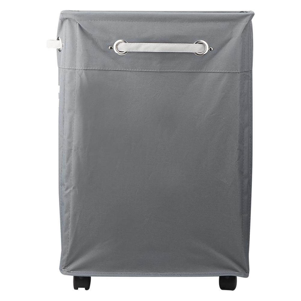 Foldable Laundry Basket Waterproof Dirty Clothes Organizer Storage Bag with Wheels
