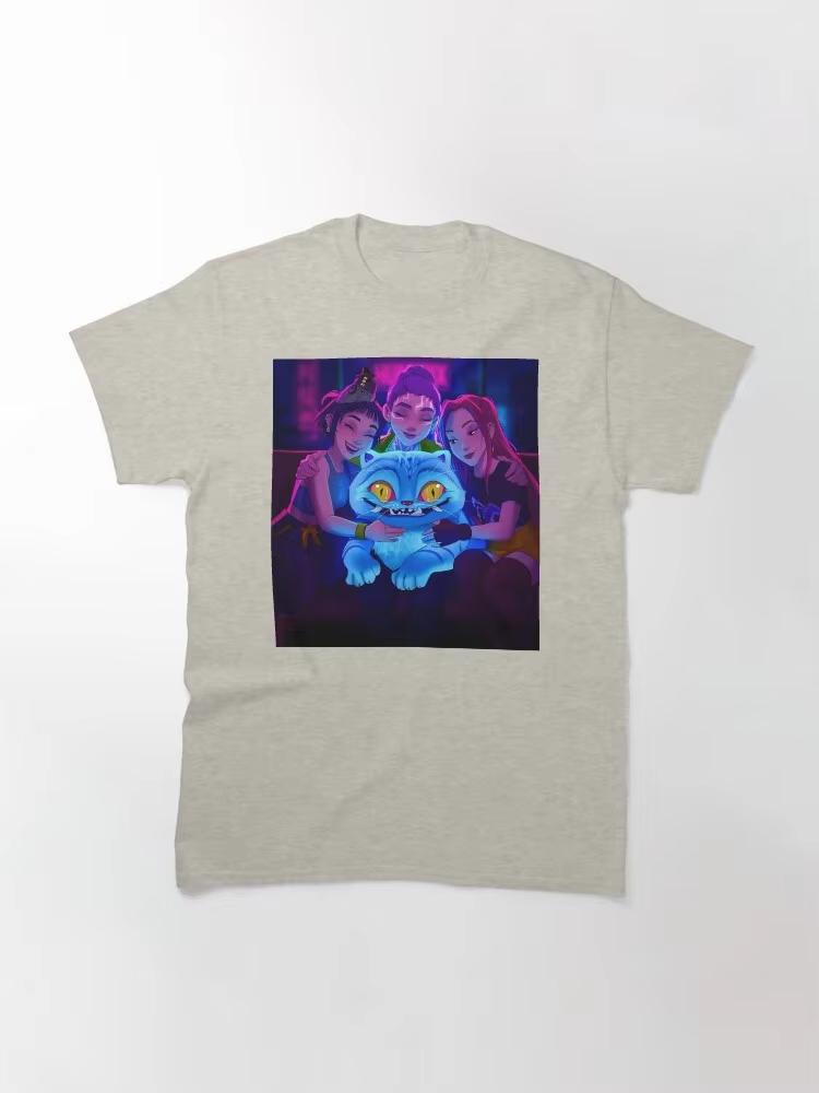 Kpop Demon Hunters Rumi Mira Zoey Derpy 2026 Summer Mens Womens Luxury Fashion Pure CottonTshirt Street Wear Y2K